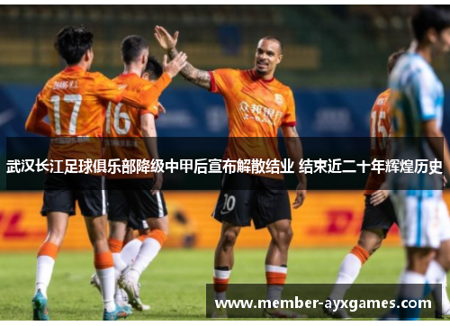 武汉长江足球俱乐部降级中甲后宣布解散结业 结束近二十年辉煌历史